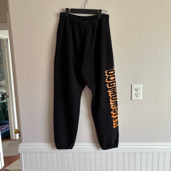 Black and Orange “Dog Momster” Halloween Vibes Sweatpants - Picture 7 of 8